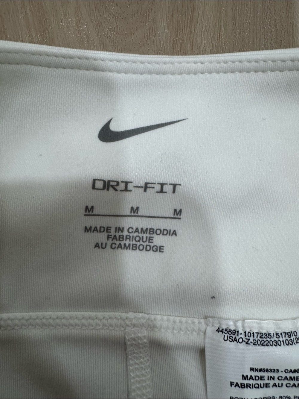 NWT Nike Dri-Fit White Tennis Skirt Skort Women's Medium Standard Fit - Picture 8 of 15